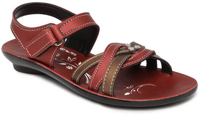 

Paragon Girls Velcro Flats(Red