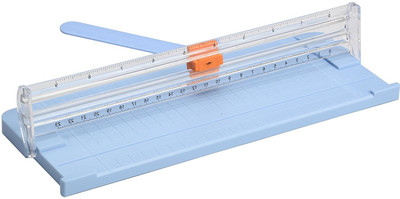 

Chrome Mini Plastic Grip Hand-held Paper Cutter(Set Of 1, Blue)