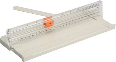 

Chrome Mini Plastic Grip Hand-held Paper Cutter(Set Of 1, Grey)