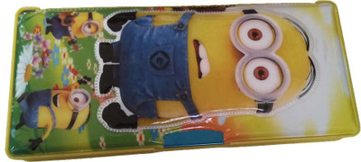 

kidoz kingdom 2 SIDE MINIONS EMBOSS TWO SIDE Art Plastic Pencil Box(Set of 1, Multicolor)