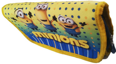 

kidoz kingdom MINIONS 3 POCKET MINIONS Art Plastic Pencil Box(Set of 1, Multicolor)