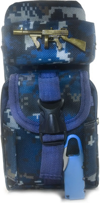 

Maurya Pustak Bhawan Army Gun Pencil Pouch Blue na Art Artificial Leather Pencil Box(Set of 1, Dark Blue)