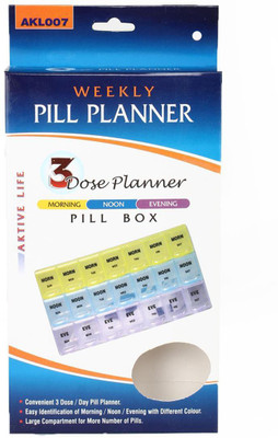 

AKTIVE LIFE Weekly Pill Planner AKL007 Pill Box(Multicolor)