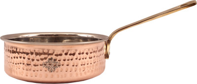 

IndianArtVilla Steel Copper Serving Pan NA Pan 15 cm diameter(Steel, Copper), Brown