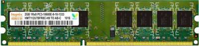 Hynix Genuine DDR3 2 GB (Single Channel) PC (Hynix DDR3 2GB PC RAM)(Green) available at flipkart for Rs.925