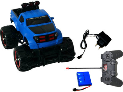 

Techhark Mad Racing Cross- Country Remote Control Monster Truck Car(Blue)