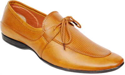 

AK traders I shoes Yellow color comfortable shoes Lace Up For Men(Yellow