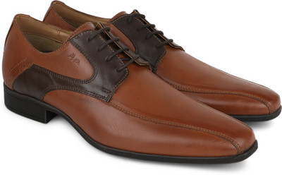 

Carlton London Mr.CL Genuine Leather Lace Up For Men, Tan
