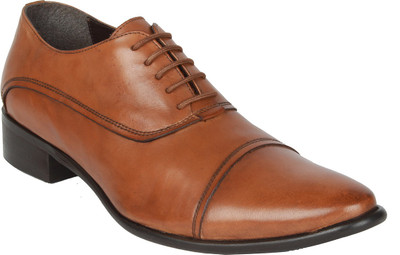 

Salt N Pepper 12-416 A Senator Almond Lace Up Shoes For Men(Tan