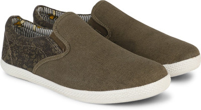 

Provogue Canvas Sneakers For Men(Olive