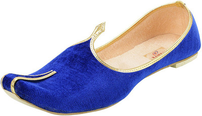 

Ramraj Wedding & Sherwani Mojaris For Men(Blue