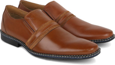 

Carlton London Mr.CL Genuine Leather Slip On For Men, Tan