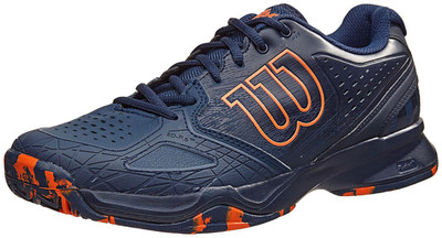 

Wilson Kaos Comp Tennis Shoes For Men(Navy, Orange, Dress blue;navy blazer & flame