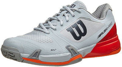

Wilson Rush Pro 2.5 Tennis Shoes For Men(Red, Grey, Pearl blue;fiery red & flame