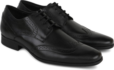 

Carlton London Mr.CL Genuine Leather Lace Up For Men, Black