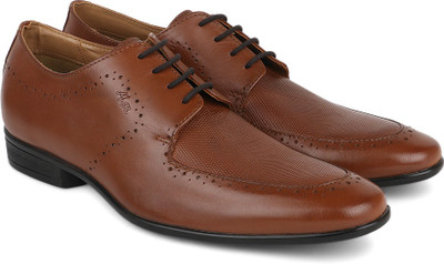 

Carlton London Mr.CL Genuine Leather Lace Up For Men, Tan