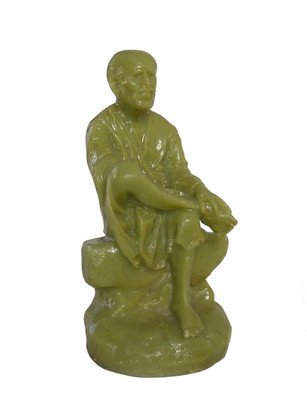 

MNE LORD SAAI BABA Decorative Showpiece - 12 cm(Marble, Green)