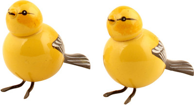 

NIHAR Yellow Sparrow wooden Bird(Yellow)