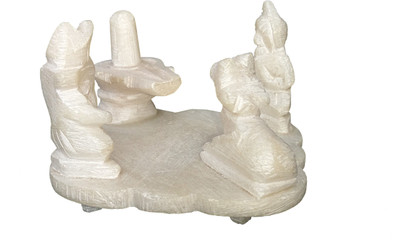 

MNE LORD SHIV PARIVAAR Decorative Showpiece - 5 cm(Marble, White)