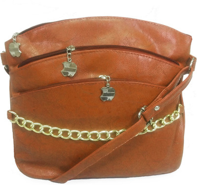 

Chalissa Girls Casual Brown PU Sling Bag