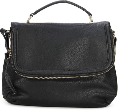 

Call It Spring Women Casual Black, Gold Genuine Leather Sling Bag
