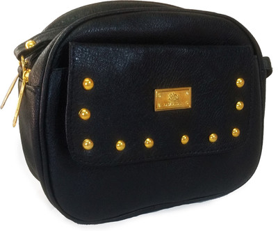 

Chalissa Girls Casual Black PU Sling Bag
