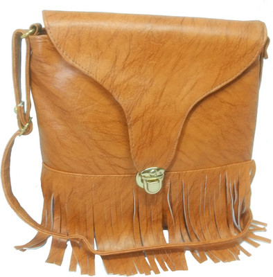 

Chalissa Girls Casual Brown PU Sling Bag