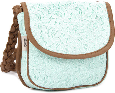 

People Women Casual Blue Canvas Sling Bag