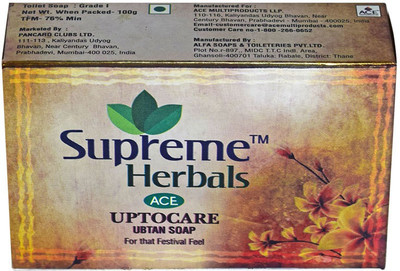 

Supreme Herbals Ace Uptocare Soap with Ubtan and Turmeric 100g(100 g)