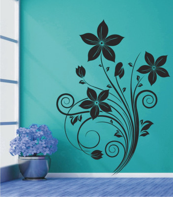 

Wall Guru  Home Décor wall Sticker Sticker(Pack of 1, Black