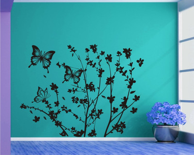

Wall Guru  Home Décor wall Sticker Sticker(Pack of 1, Black
