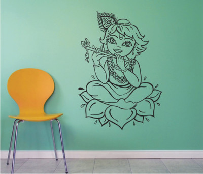 

Wall Guru  Home Décor wall Sticker Sticker(Pack of 1, Black