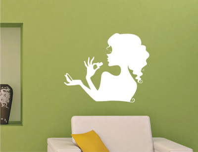 

Wall Guru  Home Décor wall Sticker Sticker(Pack of 1, White