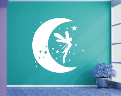 

Wall Guru  Home Décor wall Sticker Sticker(Pack of 1, White