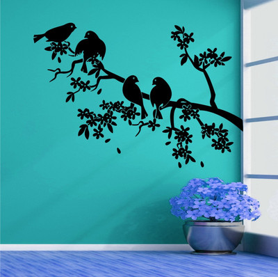 

Wall Guru  Home Décor wall Sticker(Pack of 1, Black