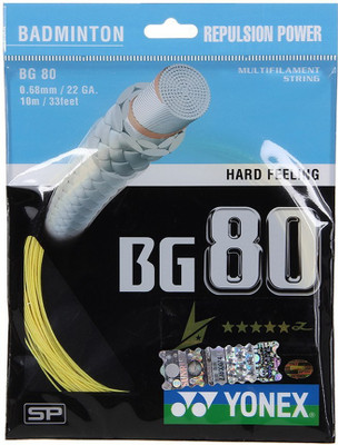 

Yonex BG80 0.68 Badminton String - 10 m(Yellow)