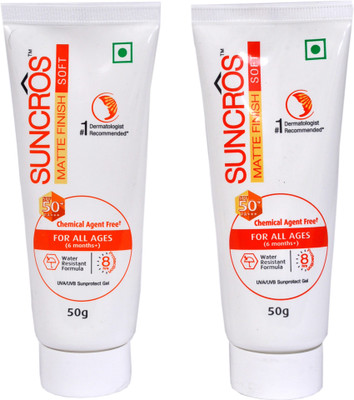 

sunfarma suncros matte finish soft - SPF 50 PA+++(100 g)