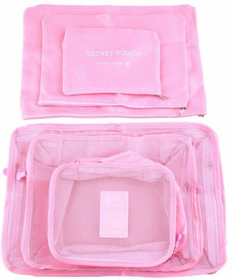 

Swarish Waterproof Travel 6 in 1 Laundry Pouch Cosmetic Make-up Storage(Pink)