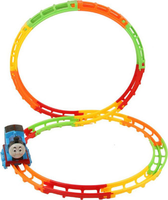 

Emob 17 PCS High Speed Engine Creative Roller Track Set Toy with Dazzling Light and Real Sound Effect(Multicolor)