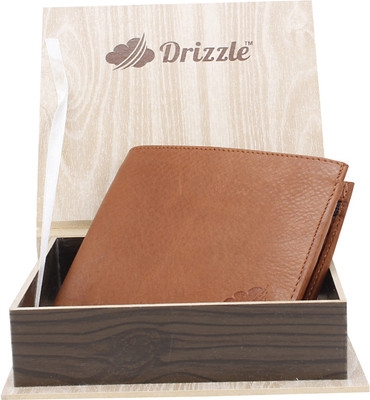 

Drizzle Men Tan Genuine Leather Wallet(3 Card Slots)