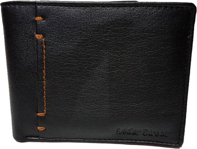 

Leder Street Men Black Artificial Leather Wallet(6 Card Slots)