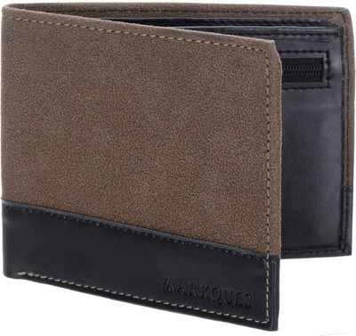 

MARKQUES Men Brown Artificial Leather Wallet(4 Card Slots), Brown-02