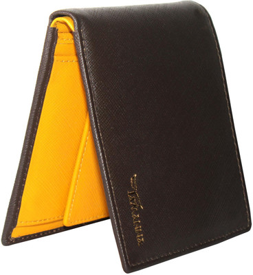 

Tamanna Men Brown, Yellow Genuine Leather Wallet(5 Card Slots)