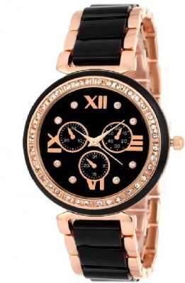 Miss Perfect Black Gold Diamond IIk Collection Gift Watch Watch  - For Women   Watches  (Miss Perfect)