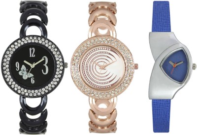 Shivam Retail SR-03 201-202-208 Stylish Three Different Shade Watch  - For Girls   Watches  (Shivam Retail)