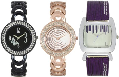 Shivam Retail SR-03 201-202-207 Stylish Three Different Shade Watch  - For Girls   Watches  (Shivam Retail)