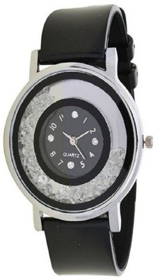 Infinity Enterprise new fashionable black moveable diamond Watch  - For Girls   Watches  (Infinity Enterprise)