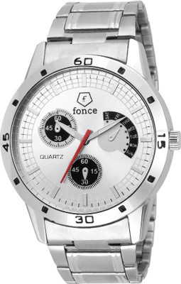 

fonce Silver dial steel watch Watch - For Men