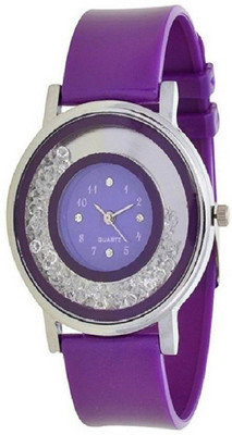 

Infinity Enterprise new branded purple moveable diamond Watch - For Girls