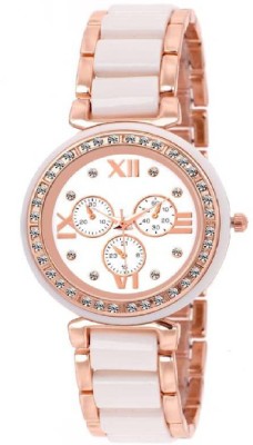 Miss Perfect White Metal Gift Women Diamond Watch Watch  - For Women   Watches  (Miss Perfect)